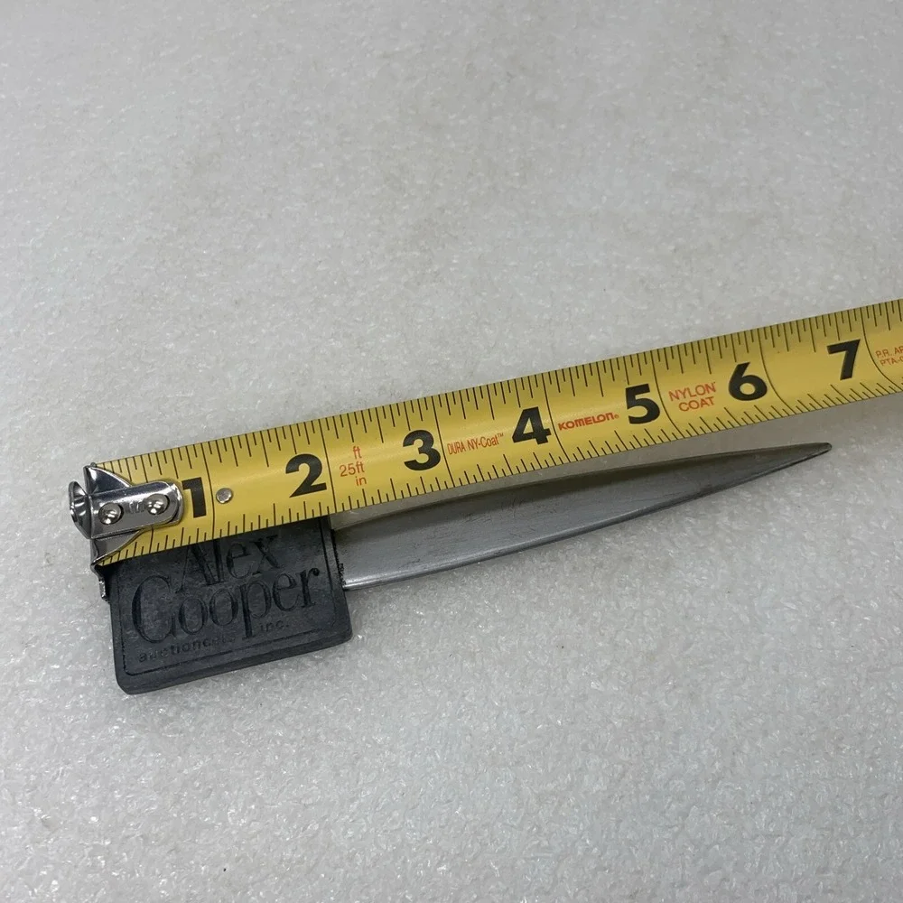 Vintage Alex Cooper Auctioneers Inc Metal Letter Opener‎